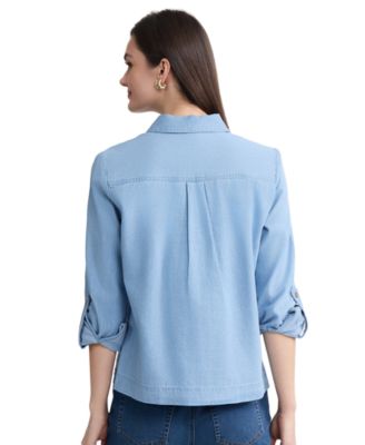 Women's Long-Sleeve Button Down Shirt
