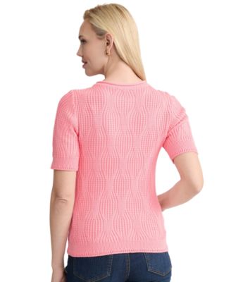 Women's Round Neck Short-Sleeve Sweater