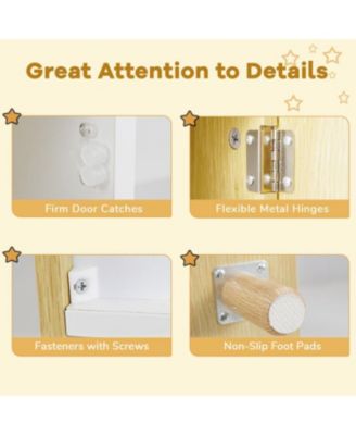 House-Shaped Kids Bookshelf Dollhouse Style Toy Storage