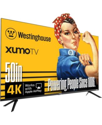 50" Smart TV 4K UHD Xumo TV with HDR10, Dolby Vision & Atmos, Voice Remote, Bluetooth, Apple AirPlay, Wi-Fi, Edgeless LED Screen, 60Hz