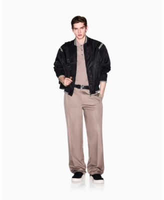 Men's Short Sleeve Mercerized Cotton Logo Polo Shirt