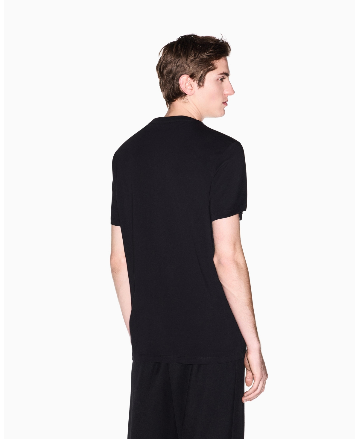 A|X Armani Exchange Men's Short Sleeve Jersey Printed Box Logo T-Shirt