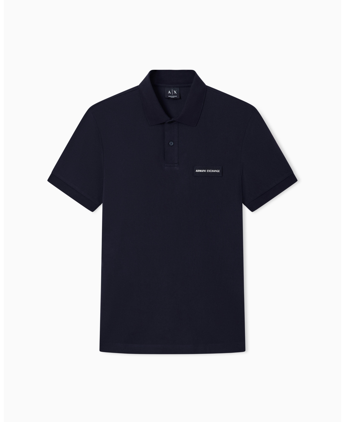 A|X Armani Exchange Men's White Edition Short Sleeve Pique Polo Shirt