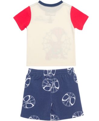 Toddler Boys' 2T-5T Spidey and His Amazing Friends Short-Sleeve T-Shirt and Shorts, 2-Piece Set