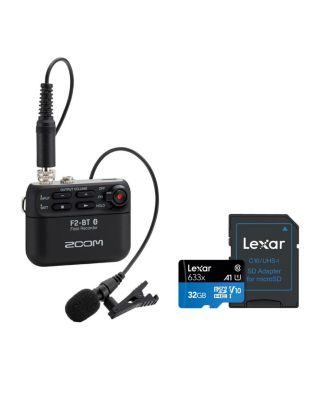 F2 Bluetooth Field Recorder with 32GB microSD Memory Card