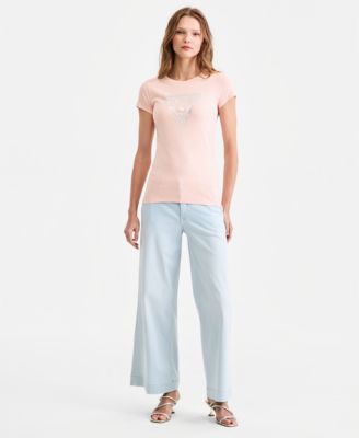 Women's Mixed Bling Logo T-Shirt