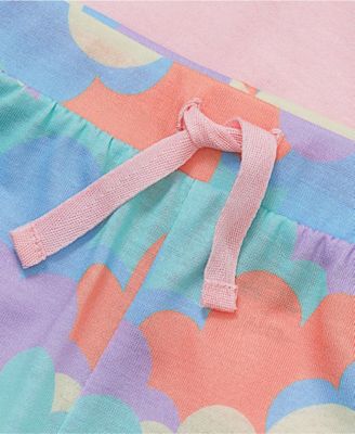 Big Girls Short Sleeve Tee and Shorts Pajama Set