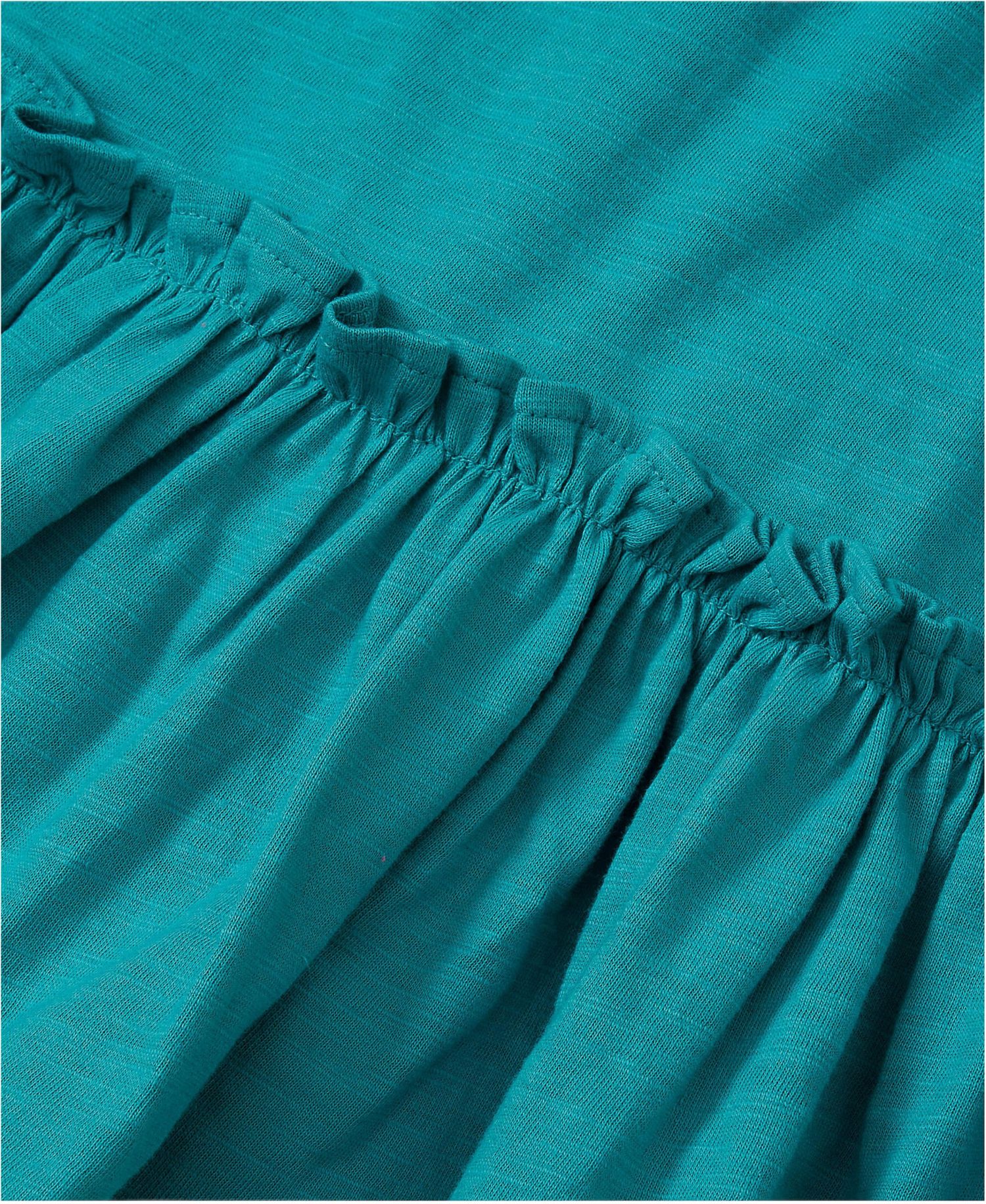 Little and Big Girls Ruffle Asymmetrical Dress