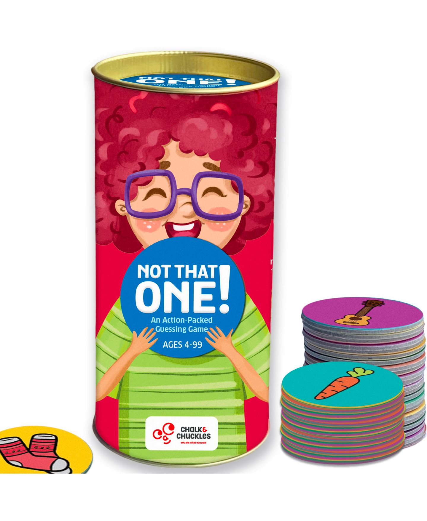 Детская настольная игра Chalk & Chuckles Not That One Family Travel-Friendly Board Game, Ages 5+ — фото 1