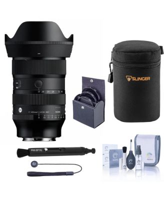 17-40mm f/1.8 DC Art Lens for Sony E, Bundle with 67mm Filter Kit, PC Software Kit, Cap Keeper and Cleaning Kit