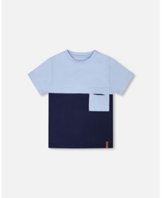 Toddler Boys Cotton Jersey T-Shirt with Chest Pocket