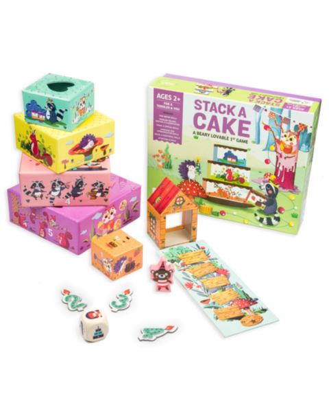Детская настольная игра Chalk & Chuckles Stack a Cake Board Game, Ages 2+