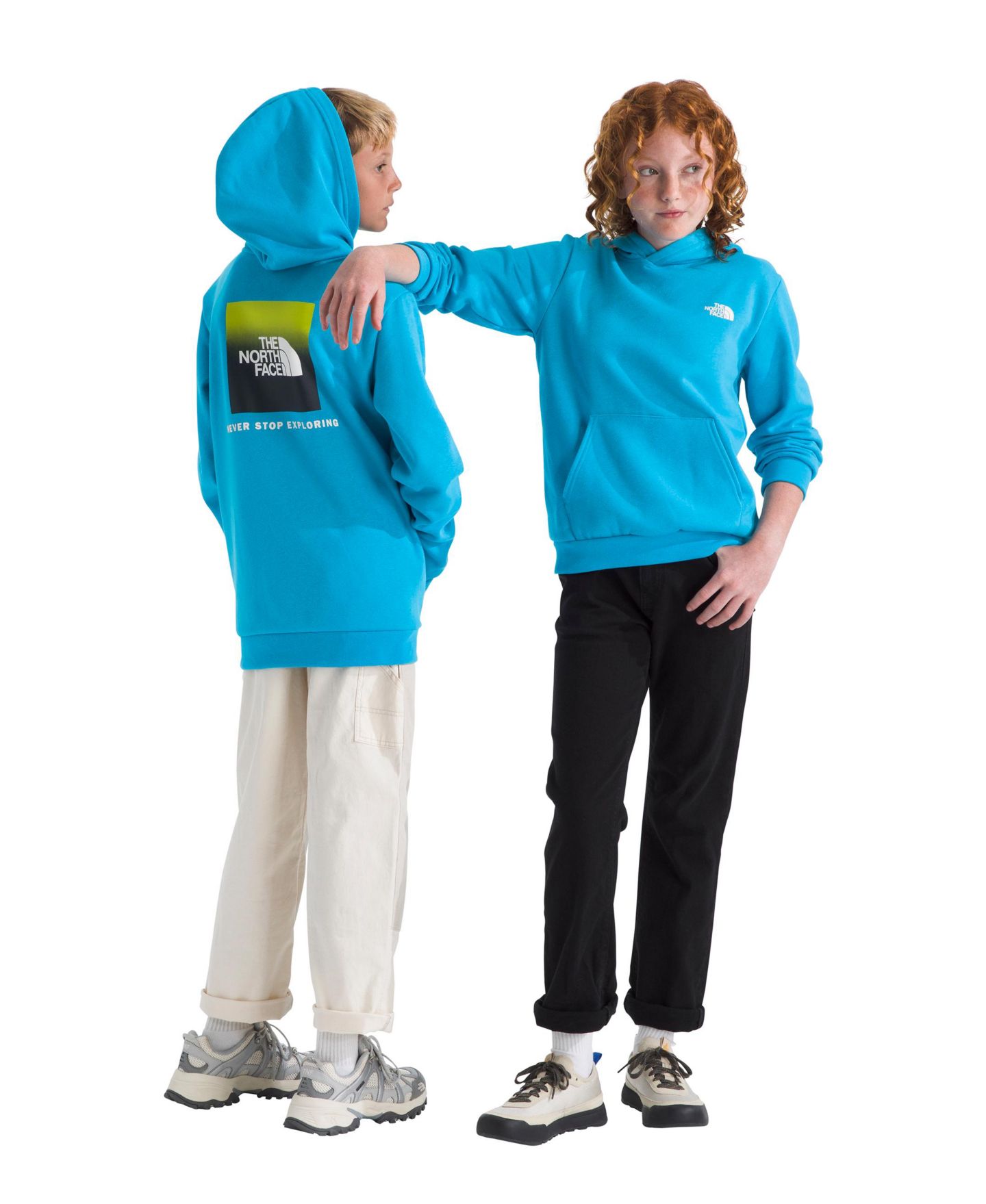 Детское худи The North Face Evolution Box Pull-On, цвет: Синий — фото 1