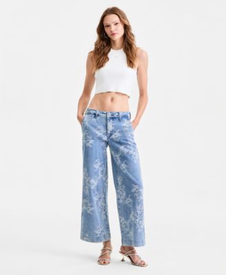 Women's Zoya Wide-Leg Crop Jeans