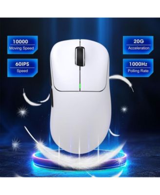 Tri-Mode Wireless Gaming Mouse, Lightweight, 10000 DPI Adjustable, 1000Hz Polling Rate, BT5.3+2.4G+Wired, for PC, Laptop, Mac