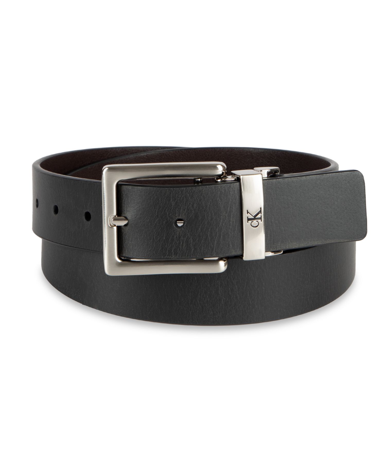 35MM Men's Reversible Leather Dress Belt