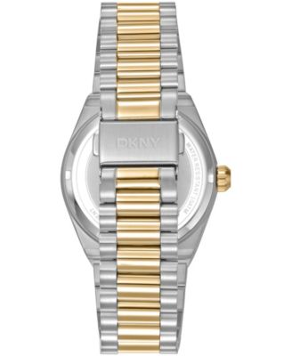Men's Date Black Dial Two-Tone Gold Stainless Steel Bracelet Watch, 40mm