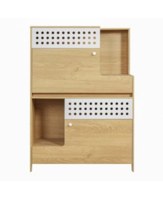 Modern 2-in-1 Cat Furniture Set: Litter Box Enclosure & Cat House Side Table with Storage