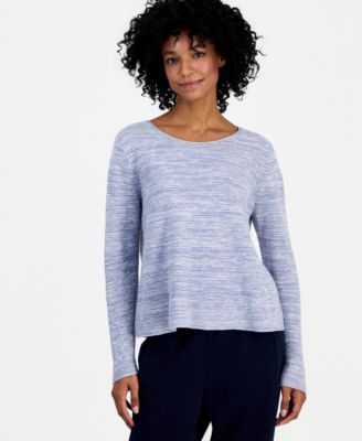 Women's Slub-Knit Crewneck Sweater 