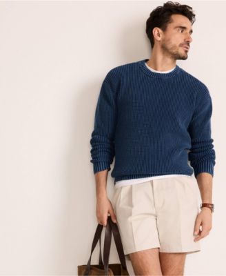 Men's No Iron 6" Comfort Waist Pleated Front Chino Short