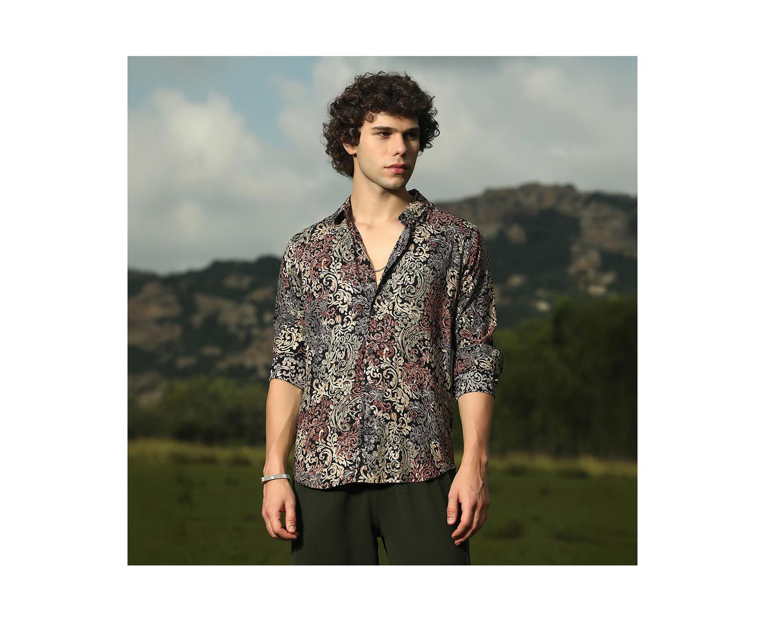 Men's Multicolour Regal Foliage Shirt
