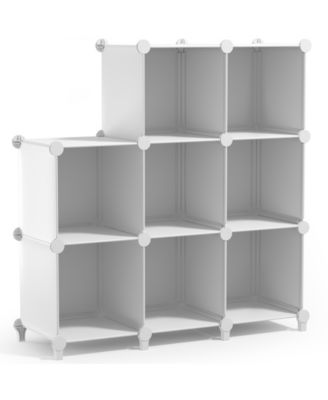 8-Cube Storage Organizer Cubby Shelf for Closet, Toys, Books, and More Space-Saving Bookshelf for Bedroom, Living Room, or Office