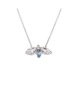 Paper Flowers Firefly Pendant Necklace