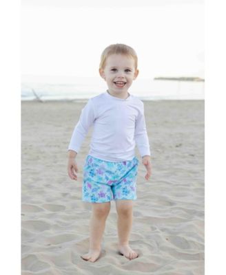 Baby Boys Turtle Print Swim Trunk