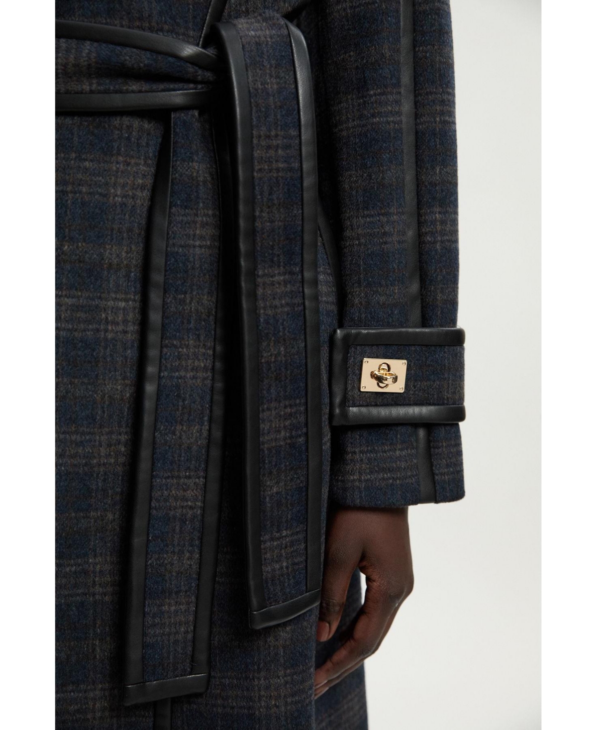 Karen Millen Women's Double Breasted Belted Midi Coat