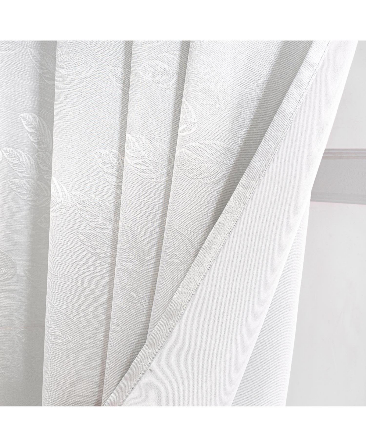 Olivia Gray 100% Polyester 200 Gsm Arlo Embossed Blackout Grommet Curtain