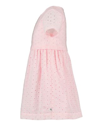 Girls' 4-6X Eyelet Crewneck Dress