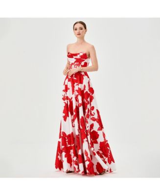 BARIANO Women's Virginia Corset Strapless Gown - Macy's
