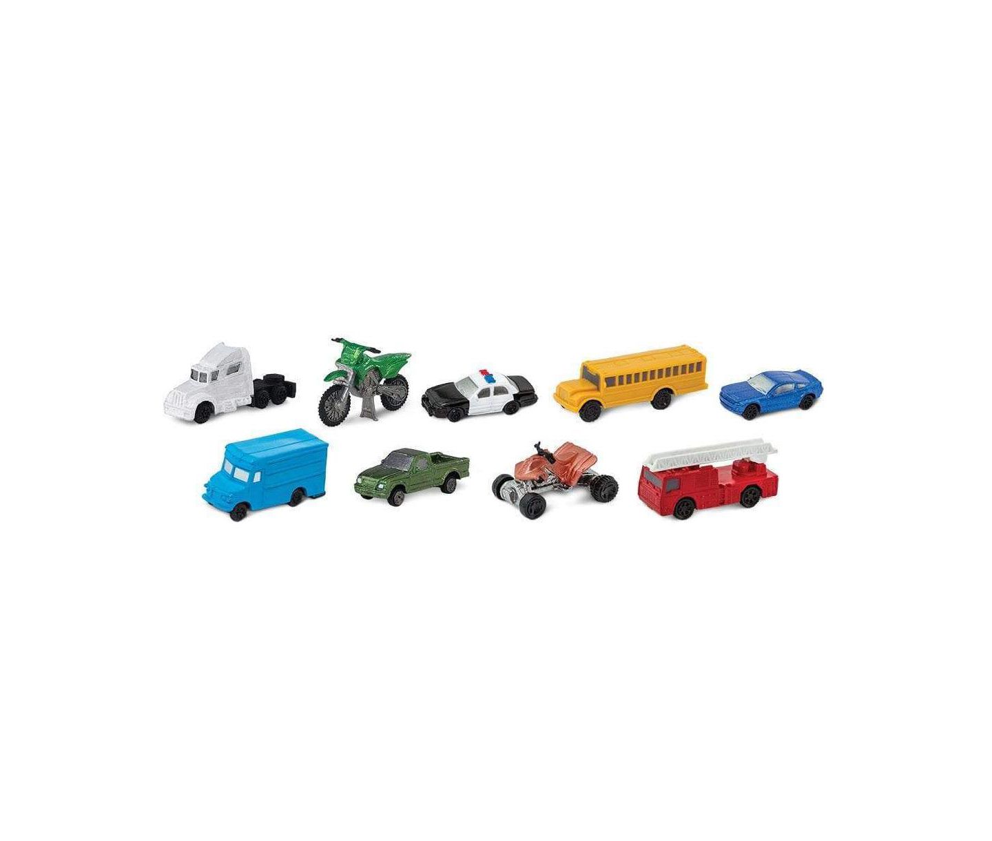 Детские игрушки Safari Ltd. On the Road 9-Piece Vehicle Figurine Set — фото 2