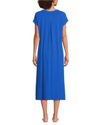 Women's Cooling Cap Sleeve Midi Nightgown