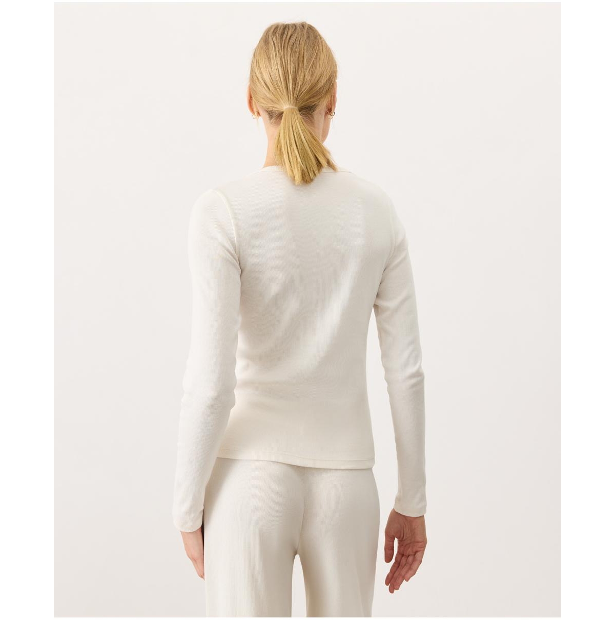 Pact Women's Dream Rib Slim Henley made with organic cotton Top