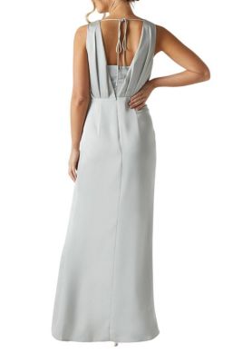 sachin and babi light blue dress Platinum Bridesmaid Dresses
