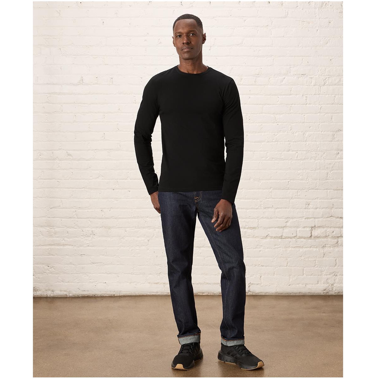 Pact Men's Luxe Signature Slim Long Sleeve Tee Made With Organic Cotton
