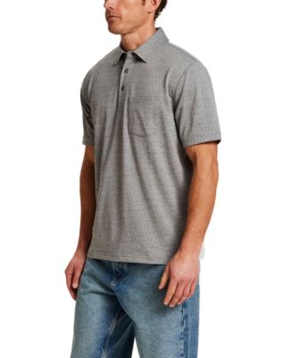 Men's Diamond Textured Polo Shirt