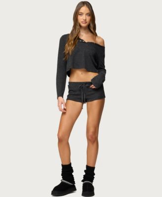 Women's Teddy Waffle Shorts