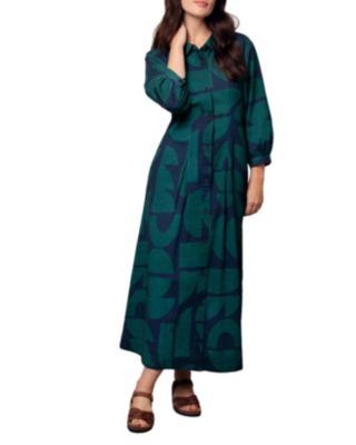 Women's Pleat Detail Shirt Dress