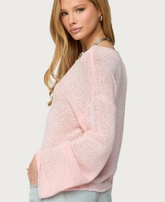 Women's Drop Shoulder Light Knit Sweater