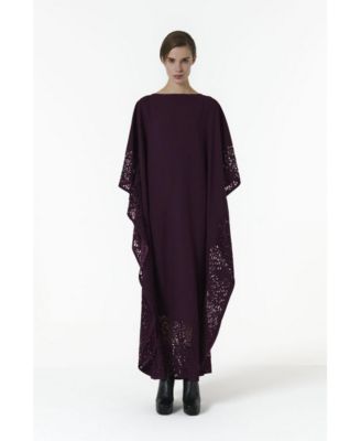Women's Laser-Cut Kaftan Dress