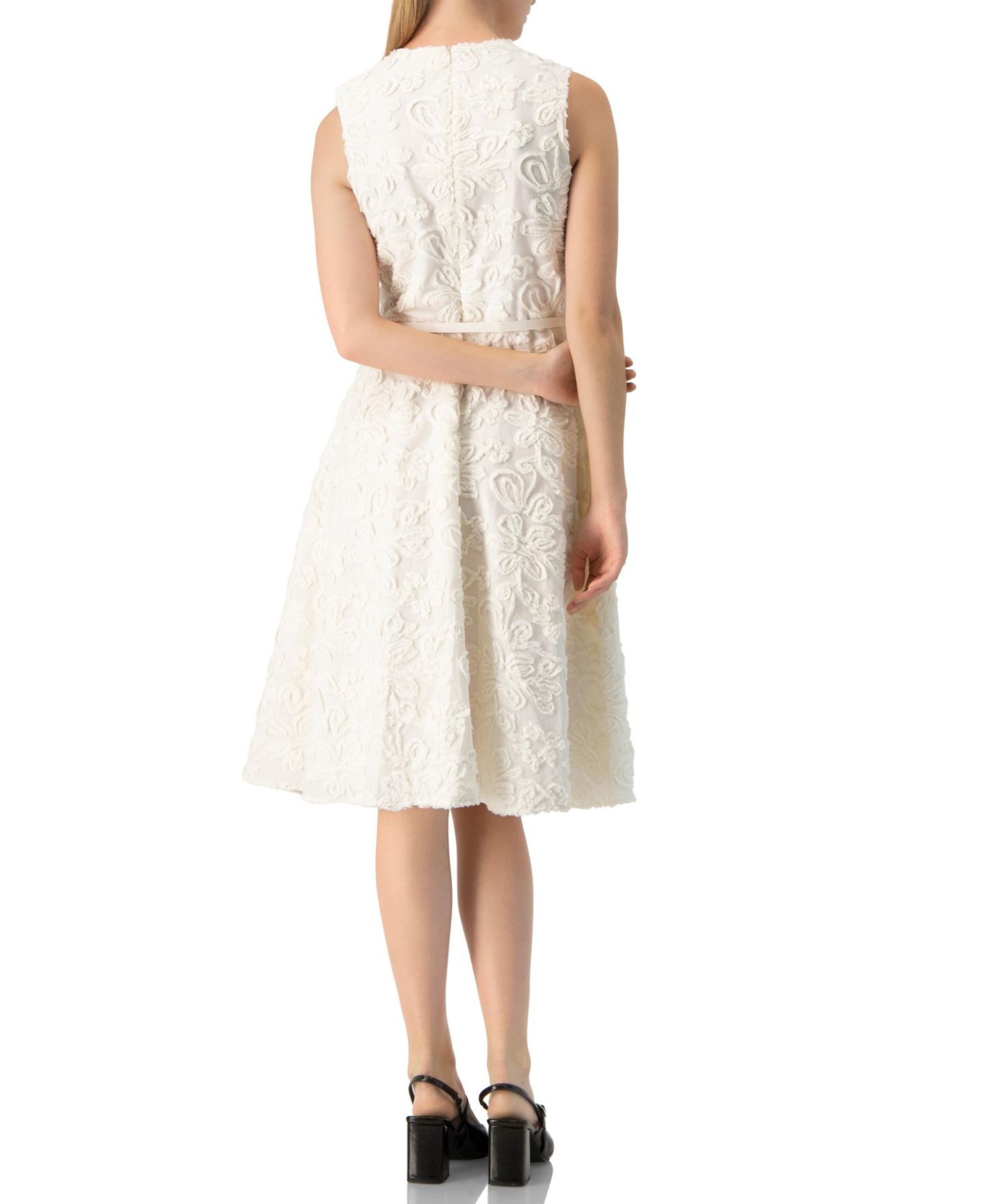 Женское платье Ivonne Sleeveless Midi Sheath, цвет: Слоновая кость — фото 2