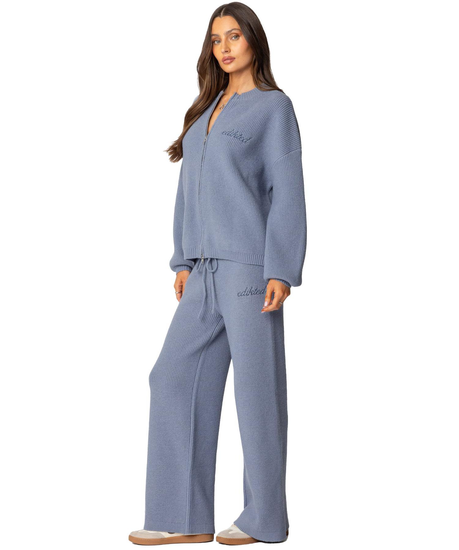 Women's Kris Ribbed Knit Zip Up Sweater
