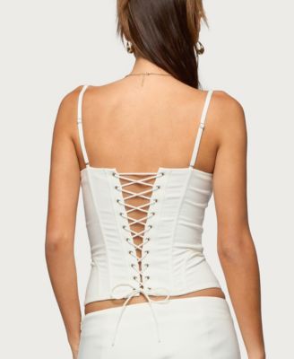 Women's Alixa Pleated Detachable Straps Corset