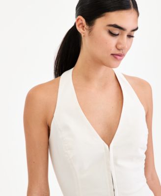 Women's Smocked-Back Vest, Macy's Exclusive