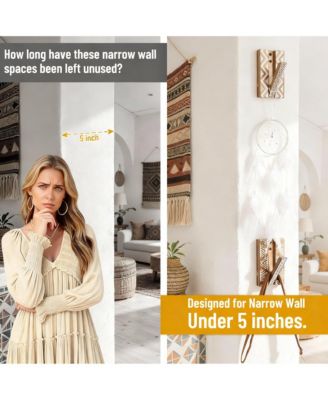 Bohemian Geometric Foldable Hooks: Space-Saving, Durable, Aesthetic