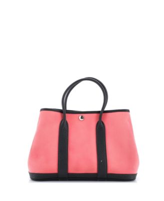 30 Garden Party Tote Toile and Leather