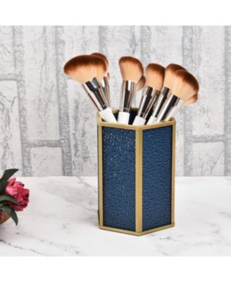 Handcrafted Glass Organizer, Decorative Storage Container for Makeup, Jewelry, Desk, or Bathroom Stylish