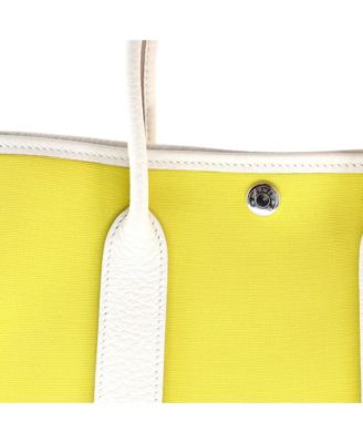 30 Garden Party Tote Toile and Leather